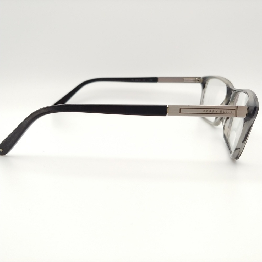 Perry Ellis Eyeglasses Men 54-17-140 Gray Rectangular PE 356-3 Frames Only - Picture 5 of 11